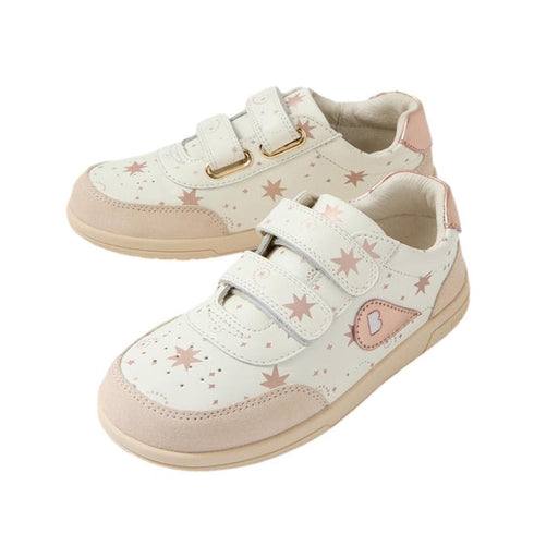 Bobux Kids Plus Junior KP Champ II Sneaker Star Chalk White Rose Gold