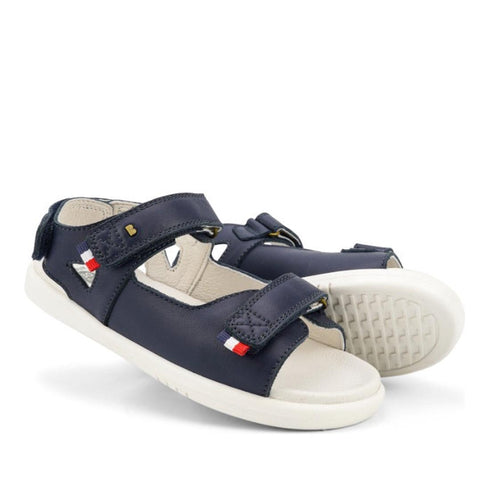 Bobux Kid + Plus Rise Open Toe Sandal Navy 839101 Clearance
