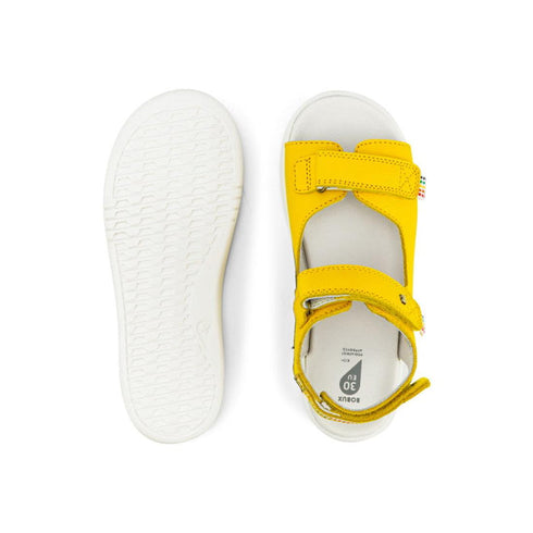 Bobux Kid + Plus Rise Open Toe Sandal Yellow 839103 Clearance