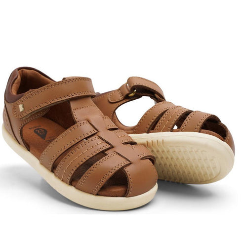 Bobux IWalk Roam Sandal Caramel Toffee Leather Sandal