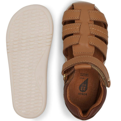 Bobux IWalk Roam Sandal Caramel Toffee Leather Sandal
