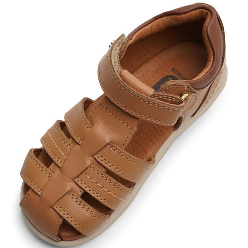 Bobux IWalk Roam Sandal Caramel Toffee Leather Sandal