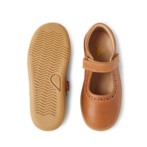 Bobux Kid+ Lola Girls Mary Jane Leather Caramel Tan 852801