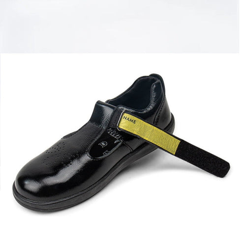 Bobux Kid+ Black School Patent Leather Shoe Brave T-Bar