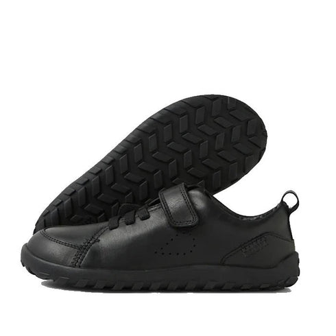 Bobux Kid+ Prime Alpha  Black School Leather Sneaker Shoe