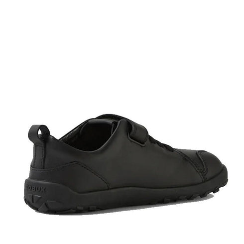 Bobux Kid+ Prime Alpha Black School Leather Sneaker Shoe