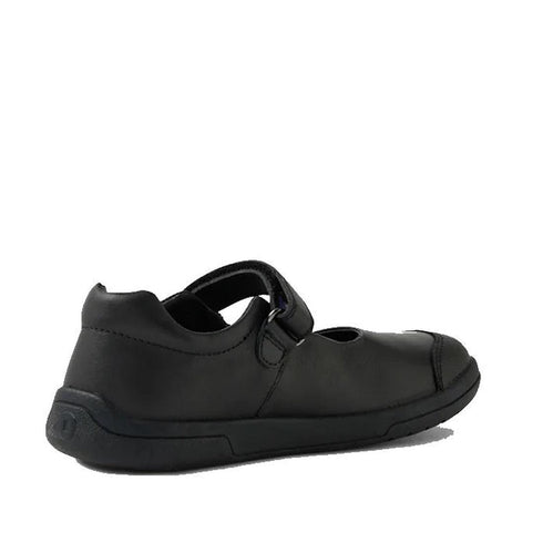 Bobux Kid+ Skipper Black School Leather Mary Jane Shoe