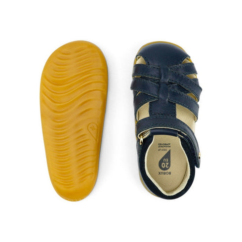 Bobux Step Ups Cross Jump Navy Closed Toe Sandal unisex