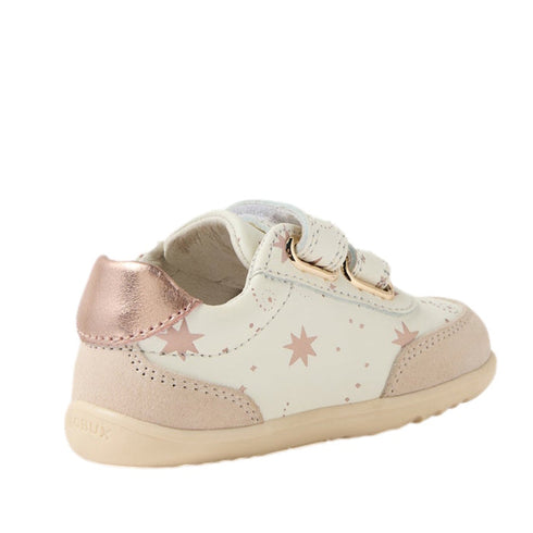 Bobux Step Up SU Champ II Sneaker Star Chalk White Rose Gold