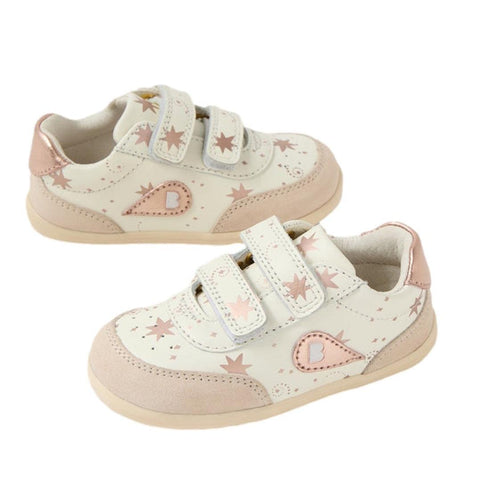 Bobux Step Up SU Champ II Sneaker Star Chalk White Rose Gold