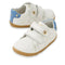 Bobux SU Step Up Maverick Leather Toddlers Sneaker White Coronet Blue