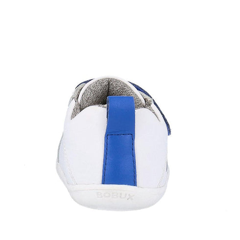 Bobux Step Up SU Pace Sneaker First Walker White Blue