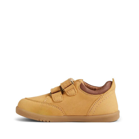 Bobux Iwalk Timber Lo Oat Buff Tan Leather Sneaker 650107