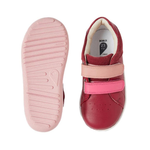 Bobux IW Iwalk Breakpoint Leather Sneaker Cranberry Red 652904