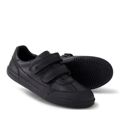 Bobux Kid+ Black School Leather Shoe Traverse Trainer