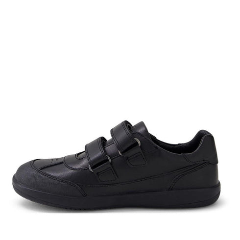 Bobux Kid+ Black School Leather Shoe Traverse Trainer