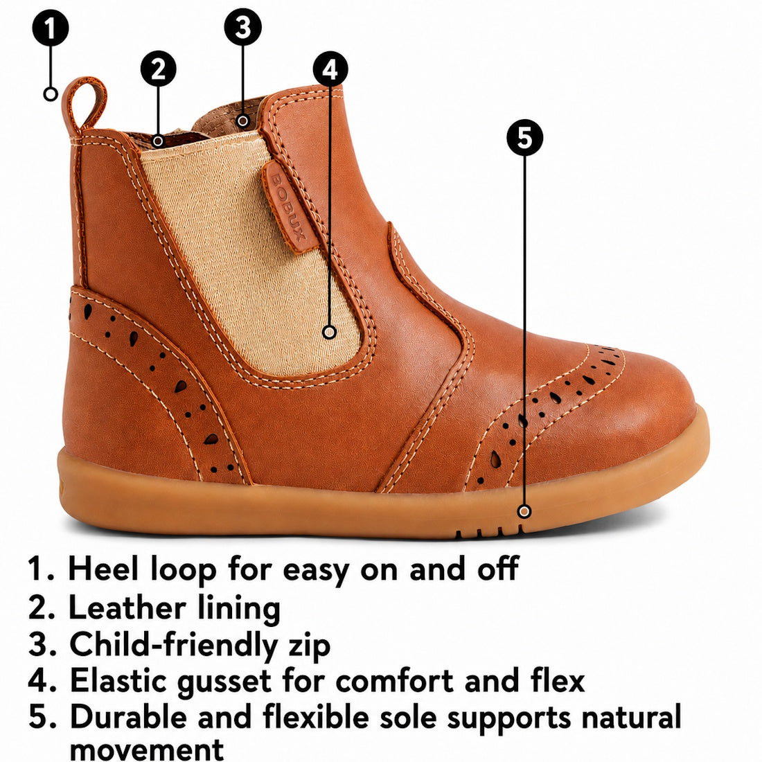 The Bobux Kid+ KP Billie 2 II Girls Leather Boot in silver features a heel loop, leather lining, kid-friendly zip, elastic gusset, and flexible sole for natural movement—all crafted for comfort.,
9420074867032, 9420074867049, 9420074867056, 9420074867063,