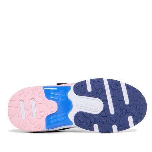 Clarks North Girls Trainer Navy Pink UK Child 13 - UK youth 6