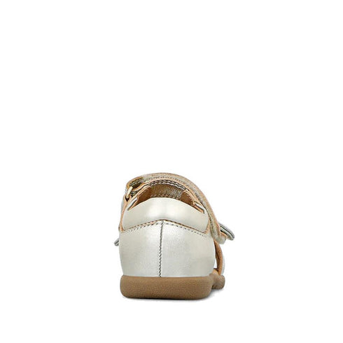 Clarks - Samara Toddlers Gold Leather Sandal D Narrow Width