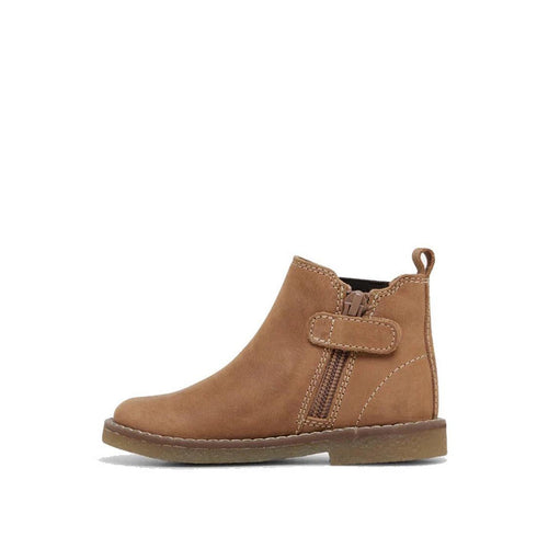 Clarks Chelsea II Jnr Tan Toddlers Leather Boot