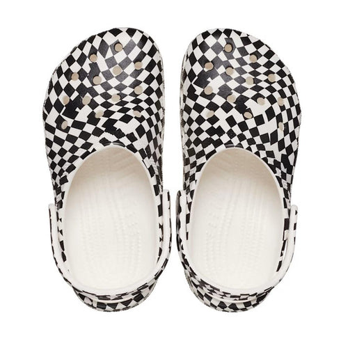 Crocs Kids - Youths Classic Warped Clog K Black and White Sandal