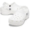 Womens Crocs - Classic PLATFORM Clog Adults White CLEARANCE