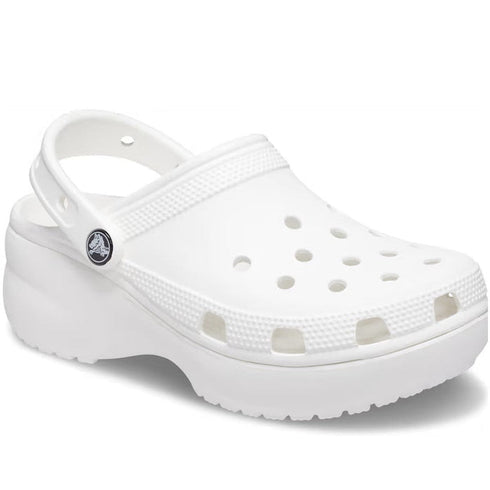 Womens Crocs - Classic PLATFORM Clog Adults White CLEARANCE