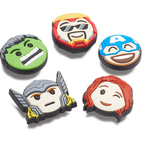 Crocs Jibbitz 5 Pack - Avengers Emojis