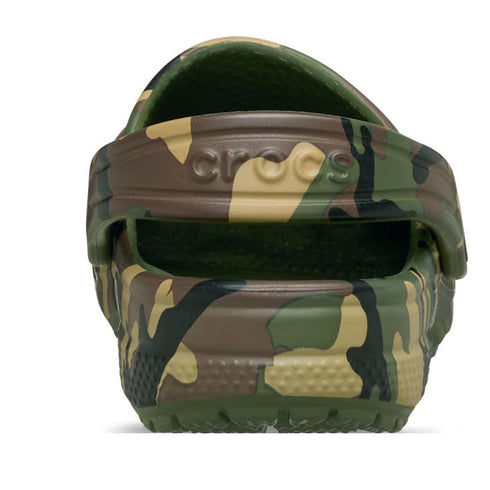 Crocs Kids Toddlers - Classic Clog Camo Army Green- Toddlers Sizes
