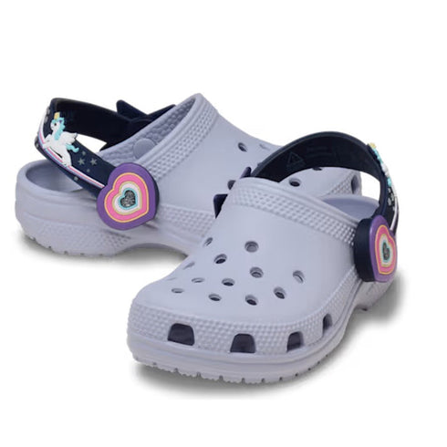 Crocs Kids - Toddlers Clog C Imagination Lights Backstrap Frosted Grape Outer Space