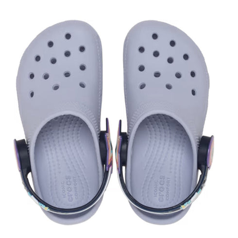 Crocs Kids - Toddlers Clog C Imagination Lights Backstrap Frosted Grape Outer Space