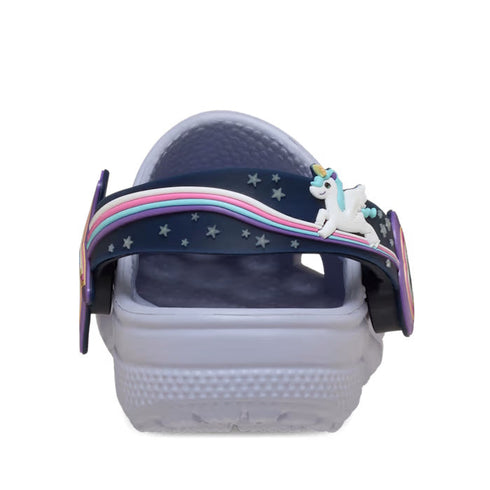 Crocs Kids - Toddlers Clog C Imagination Lights Backstrap Frosted Grape Outer Space