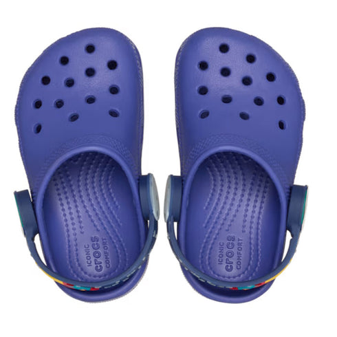 Crocs Kids - Toddlers Clog C Imagination Lights Backstrap Sapphire Blue Rockets