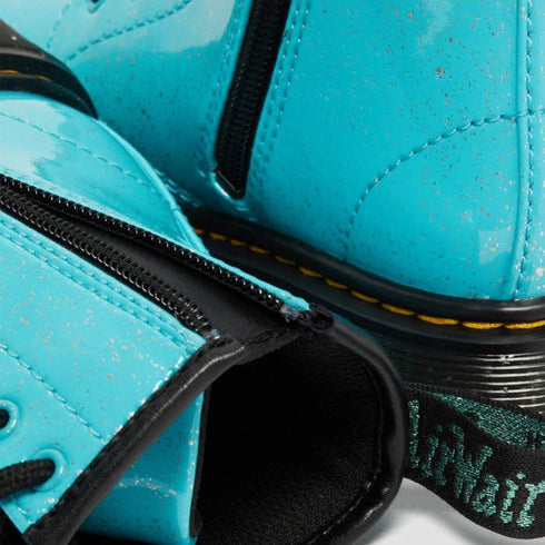Dr Martens Kids - 1460 Junior Turquiose Glitter Boot LAST ONE Uk11 kids