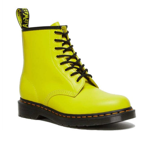 Dr Martens 1460 Clash Sulphur Yellow 8 Eye Boot Smooth Leather CLEARANCE