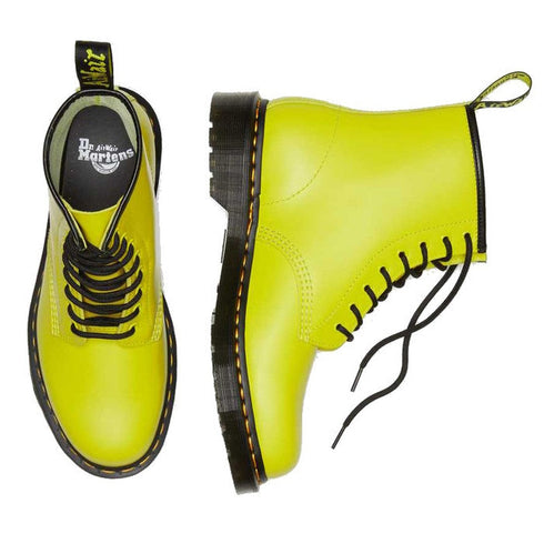Dr Martens 1460 Clash Sulphur Yellow 8 Eye Boot Smooth Leather CLEARANCE