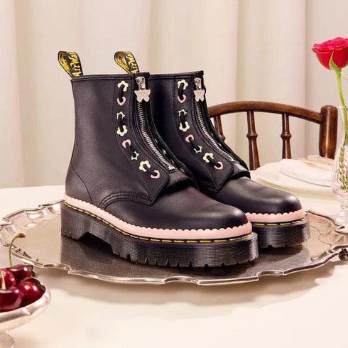 Dr Martens 1460 Bex Pascal Front Zip Black Nappa Luxe Leather