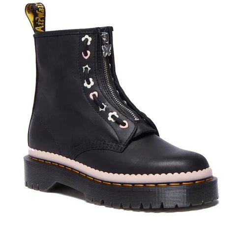 Dr Martens 1460 Bex Pascal Front Zip Black Nappa Luxe Leather