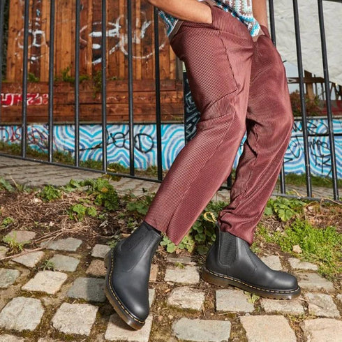 Dr Martens - 2976 Nappa YS Chelsea Boot Yellow Stitching Black