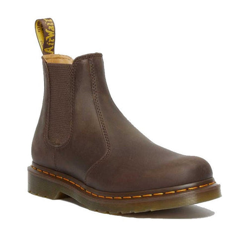 Dr Martens - 2976 YS Chelsea Boot Yellow Stitching Crazy Horse Brown