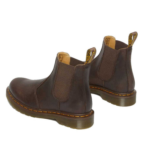 Dr Martens - 2976 YS Chelsea Boot Yellow Stitching Crazy Horse Brown