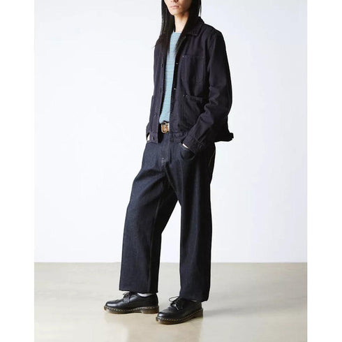 Dr Martens - 3989 Brogue Shoes Yellow Stitching Black Leather Wingtip