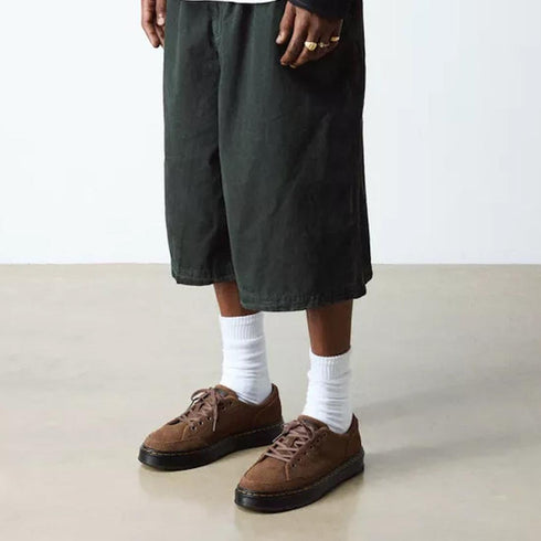 Dr Martens Brookline Shoe Dark Brown Bronx Suede 6 Eye