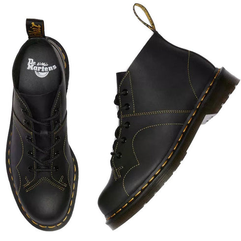 Dr Martens Church Monkey Boot Black Greasy