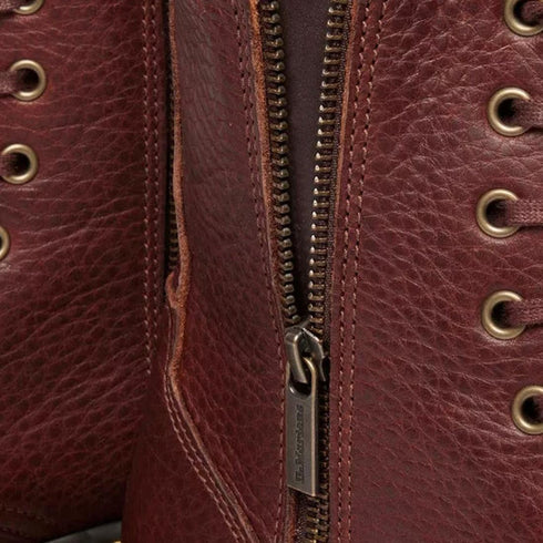 Dr Martens Jadon Cashew Tan Ambassador Leather Zip Boot