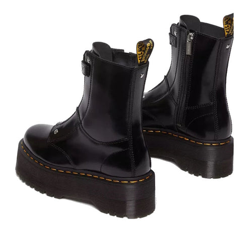 Dr Martens Jetta Hi Max Buttero Leather Platform Boots Black CLEARANCE LAST ONE
