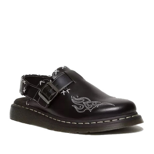 Dr Martens - Black Jorge II Gothic Americana Leather Slingback Mules