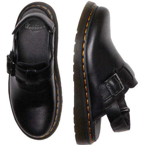 Dr Martens - Black Jorge II Black  Brando Sling Back Sandal Covered Toe Mule