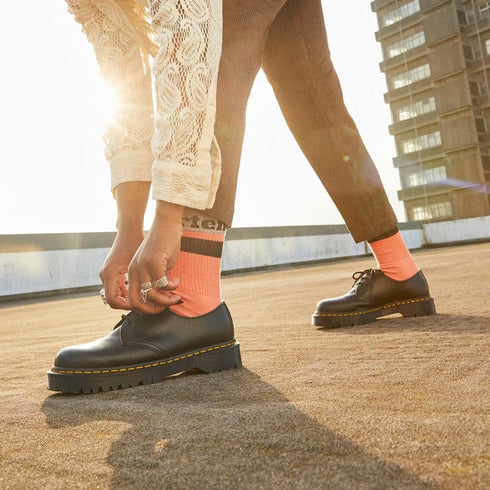 Dr Martens Organic Socks Athletic Logo Beige