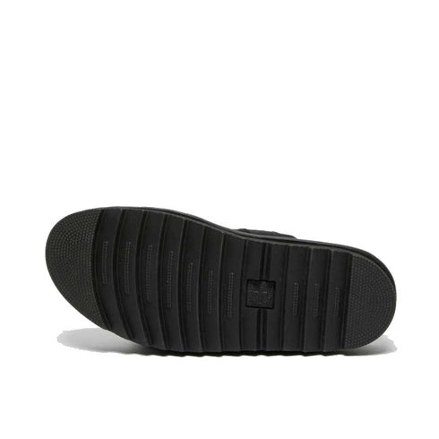 Dr Martens - Myles Black Suede Fur Lined Sandal CLEARANCE